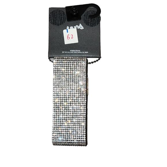 Free Press Beaded Chain Faux Leather Bracelet 7.75” Magnetic Closure - Picture 3 of 7